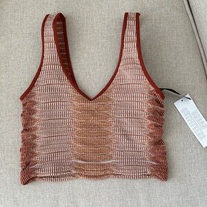 urban outfitters out from under ribbed v-neck crop top